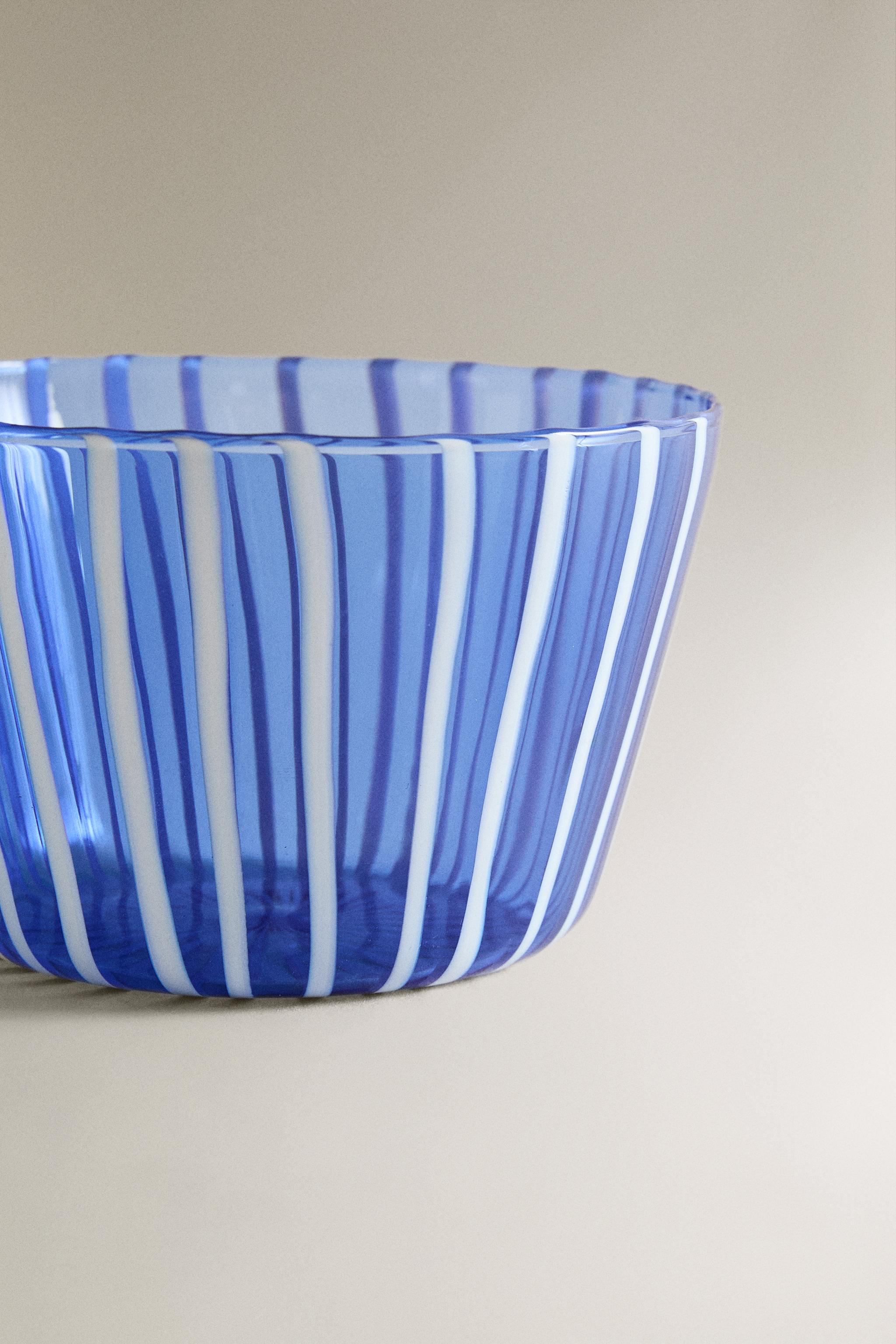 STRIPED BOROSILICATE GLASS BOWL